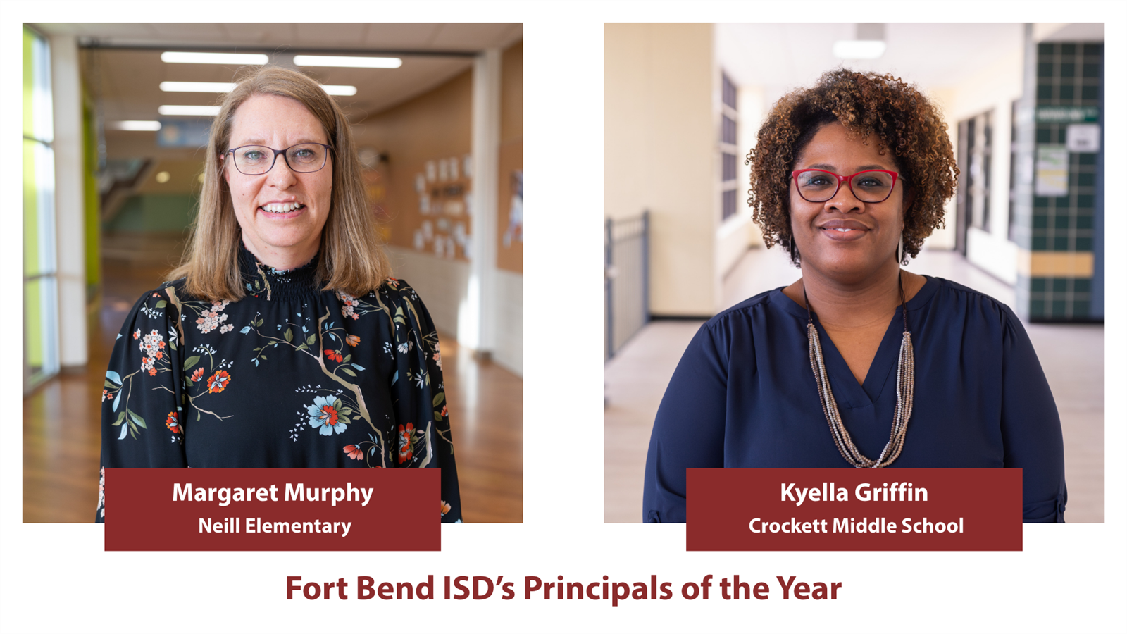  Images of the two principals of the year 